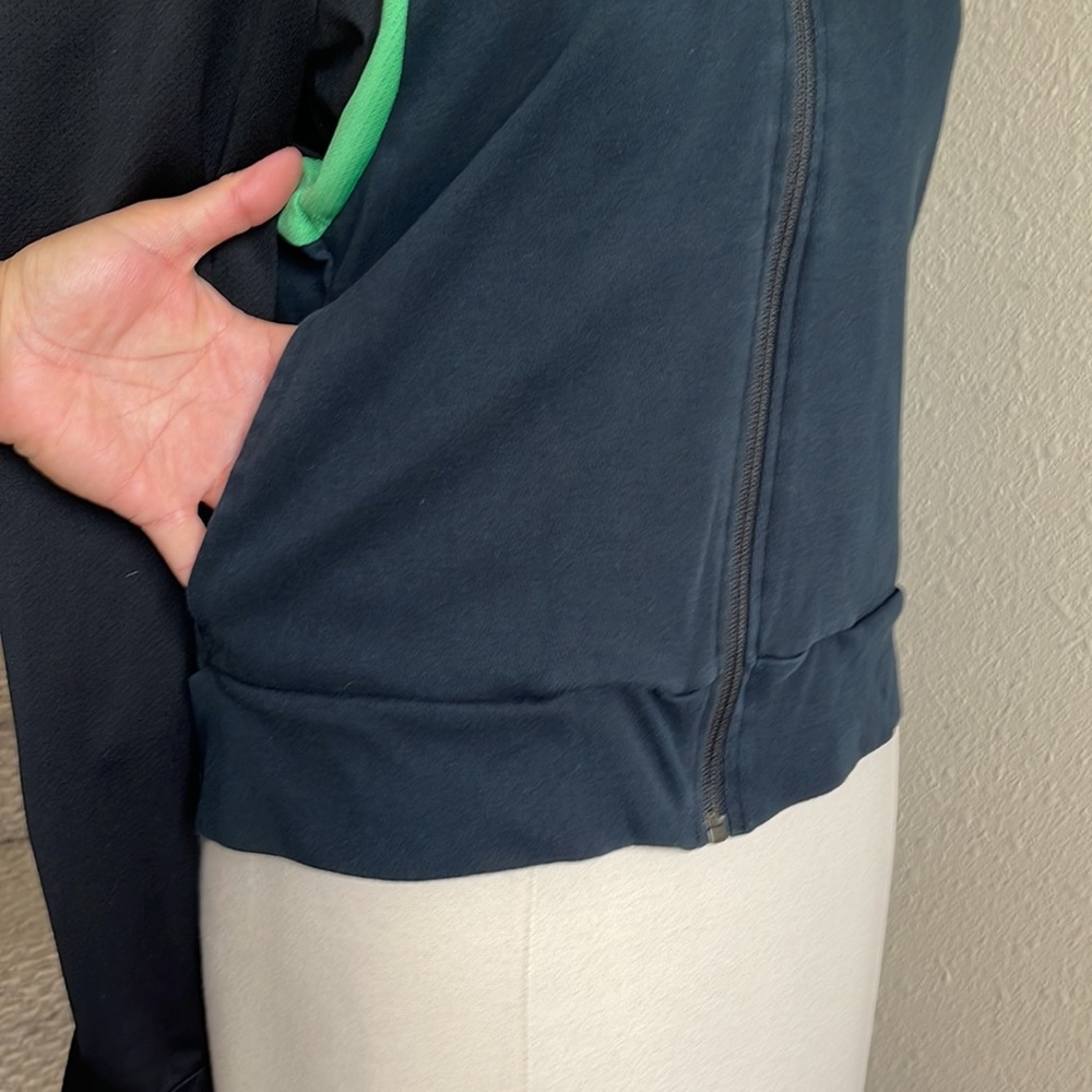 Puma Sz M Mesh Hoodie Green & Black Jacket - Picture 8 of 14
